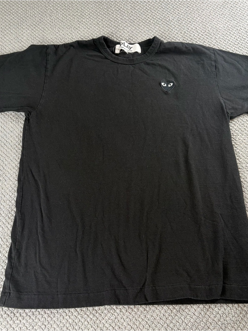 Comme des Garçons PLAY Black Short-Sleeve T-Shirt single stitch(fits like L)